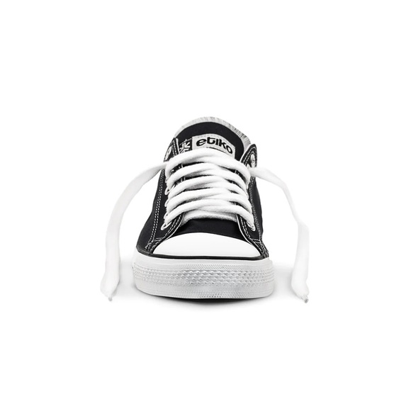 Etiko Low Cut Sneakers, Black & White, Men’s US12 - Picture 3 of 6